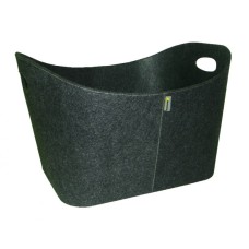 Koš na dřevo Aduro BASELINE 4 šedý plstěný