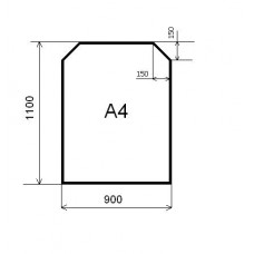 Plech pod kamna A4