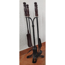 Krbové nářadí ručně kované s dřevěnou rukojetí | Ořech