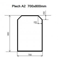 Plech pod kamna A2